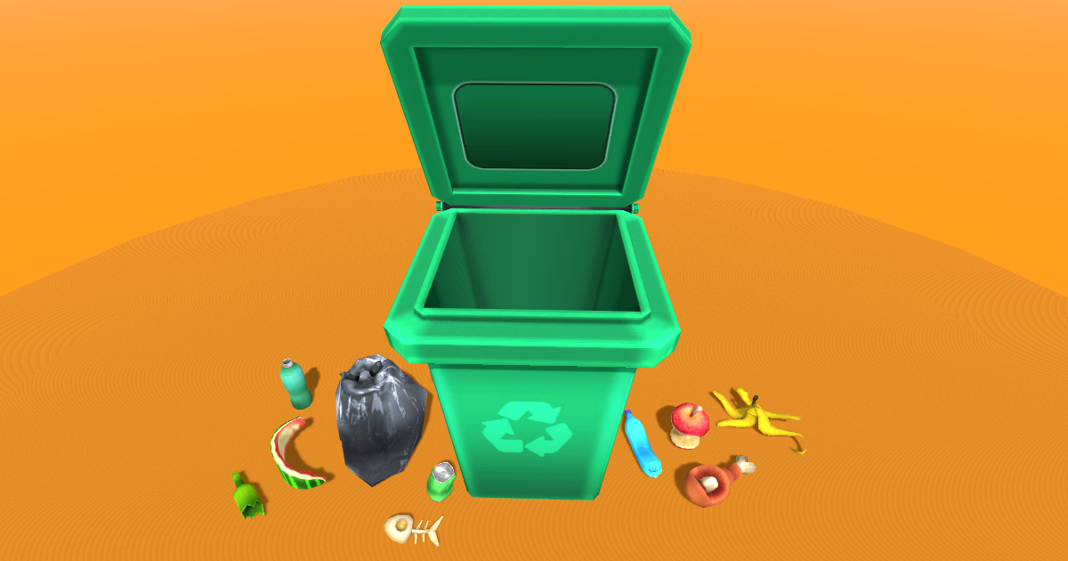 Garbage Collection Unity Low poly Garbage Pack | 3D 음식 | Unity Asset Store