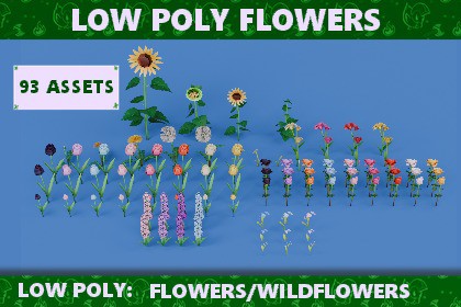 Low Poly Flowers