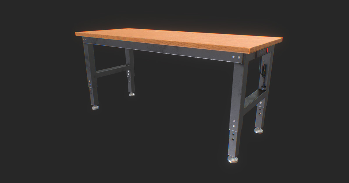 Table Base Unity Workshop Table 3D model - Game-Ready | 3D Props | Unity Asset Store