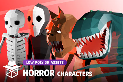 Low Poly Horror Characters Pack