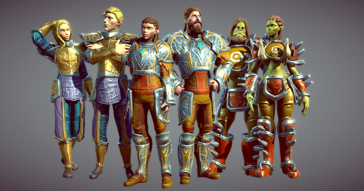 Classic Role Playing Races | Characters | Unity Asset Store