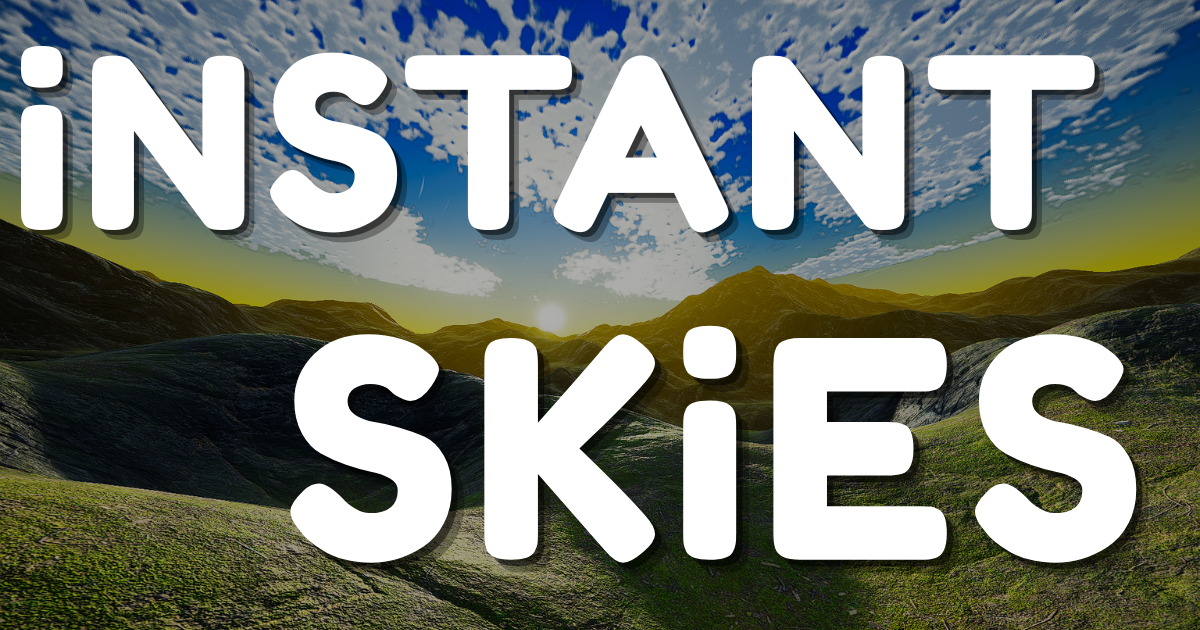 Instant Skies - Procedural Sky Generator | Particles/Effects | Unity ...