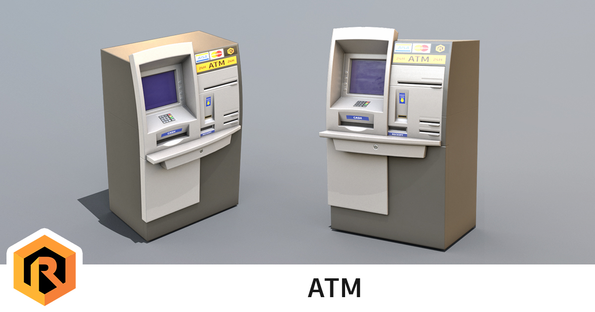 ATM - Automated Teller Machine | 3D Props | Unity Asset Store