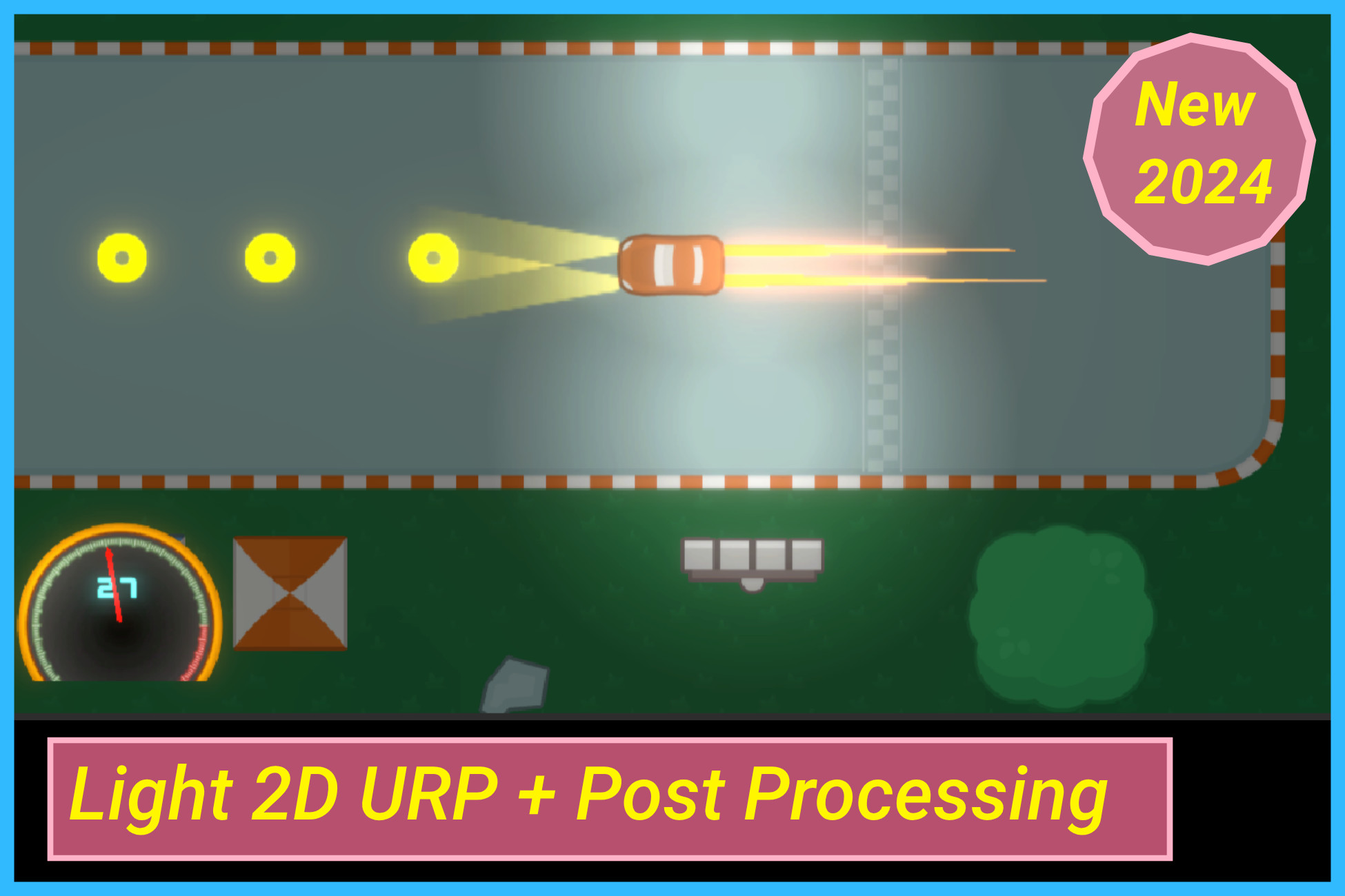 2D Racing Game Template (URP + Post Processing) | パック | Unity Asset Store