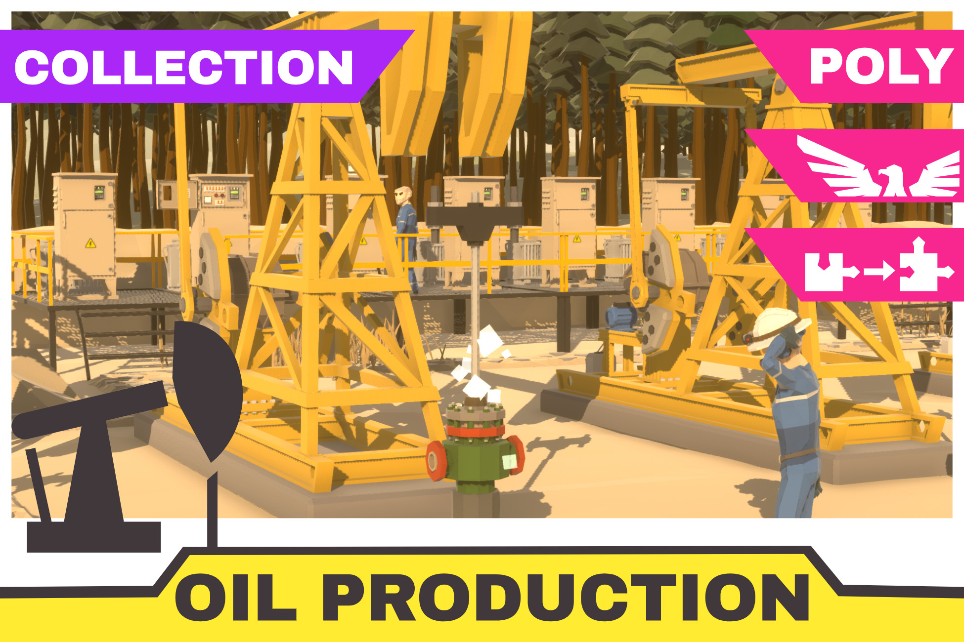 POLY oil station | 3D Environments | Unity Asset Store