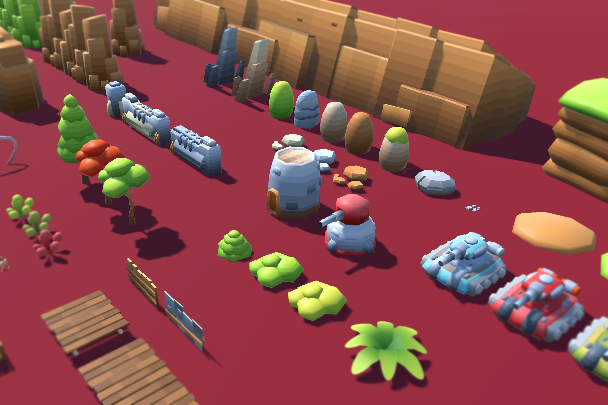 Free Nature & Tank 3D Model Pack, image 1