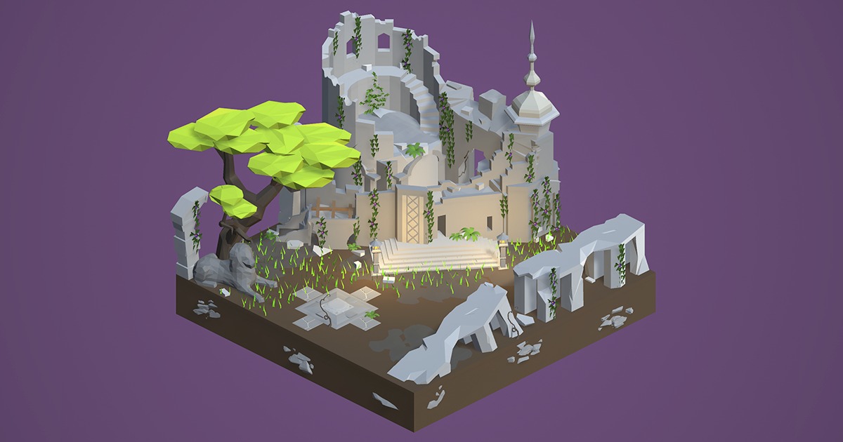 Low Poly Ruins Pack - Polyworks | 3D Dungeons | Unity Asset Store