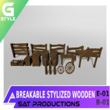 Breakable Stylized Wooden Pack
