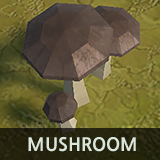 LowPoly Nature Mushroom
