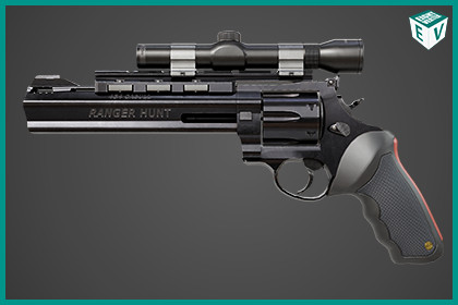 Revolver 04 Black with Bullet URP HDRP Textures