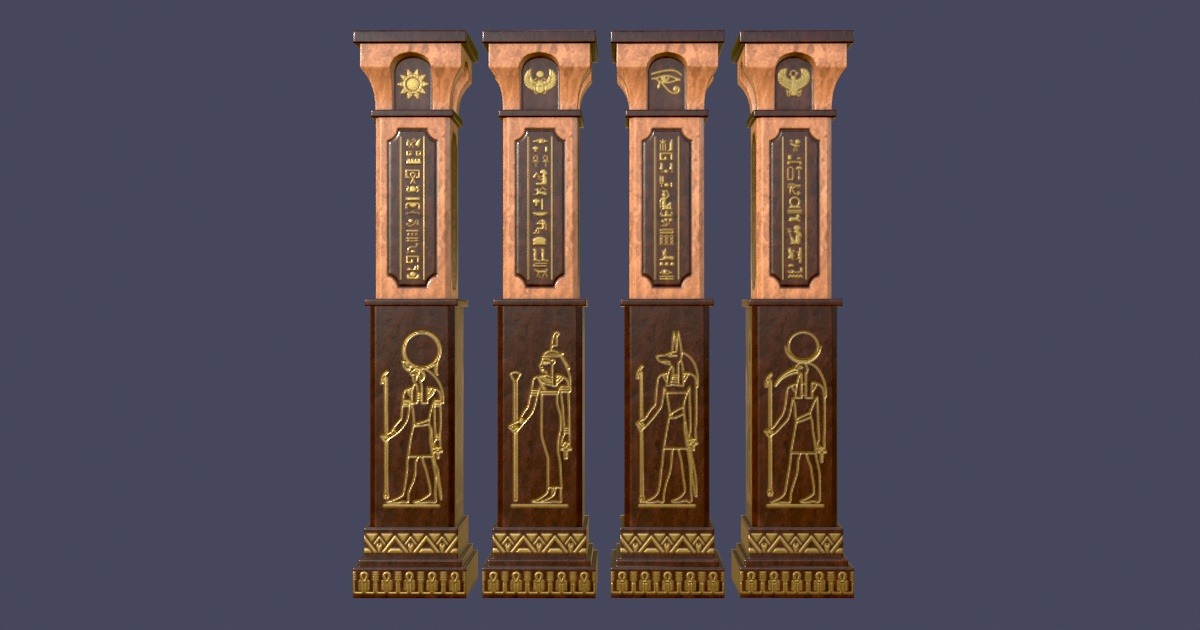Egyptian_Column_Fantasy_Style | 3D 인테리어 | Unity Asset Store
