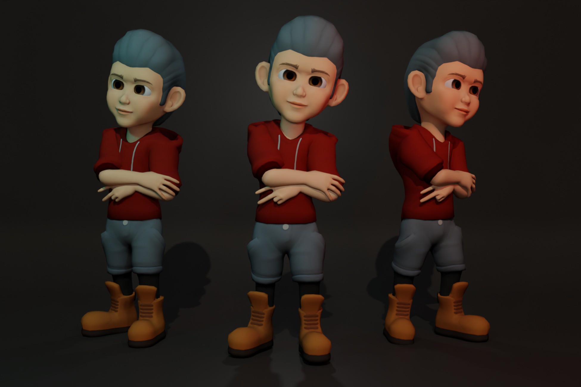 3D Cartoon Boy - For hyper casual games