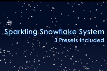 Crystal Snow 2D: Sparkling Snowflake System