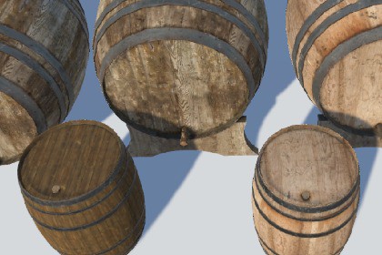 Old Wooden Barrels
