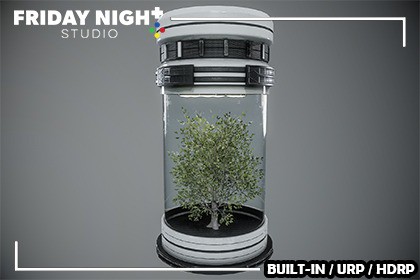 Futuristic Tree Container – Sci-Fi BioDome
