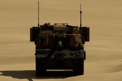 Modern 155mm Self-Propelled Howitzer