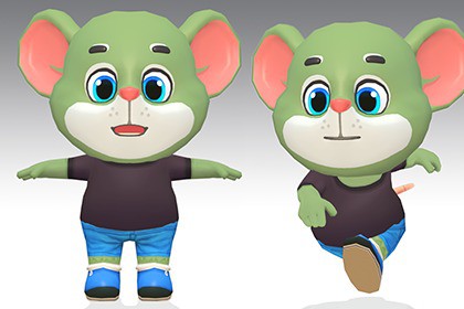 Mouse Rat Rodent Green Animated