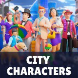 City Characters - Low Poly 3D Models Pack