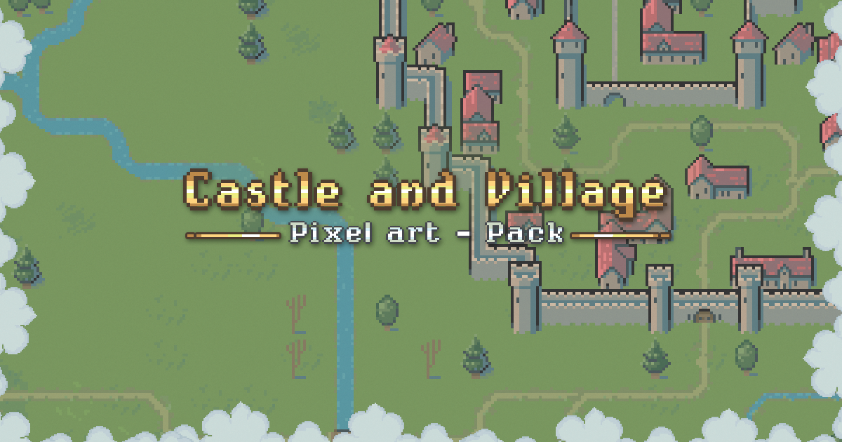 Castle Pixel Unity Castle and village - Pixel Art Pack | 2D Environments | Unity Asset Store