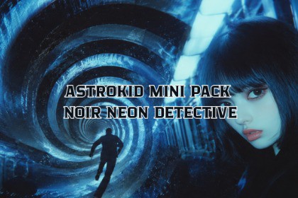 Astrokid Mini Pack - Noir Neon Detective Loops