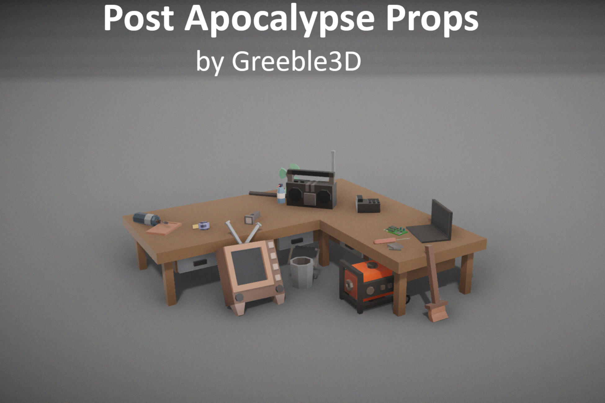 Props Post Post Apocalyptic Utility Props | 3D Props | Unity Asset Store