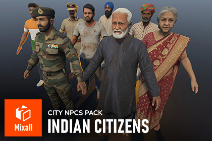 Indian Citizens – City NPCs Pack