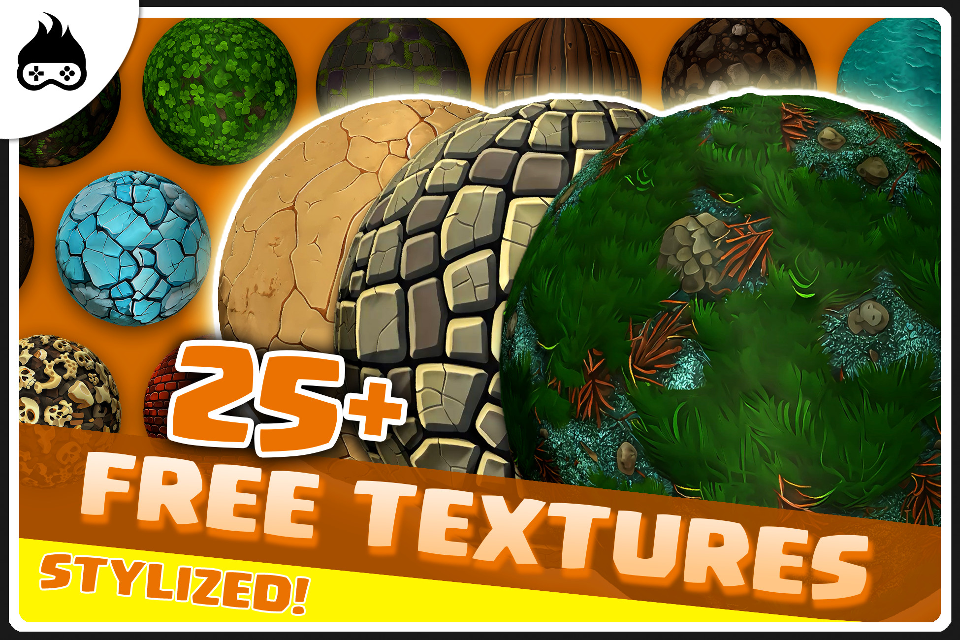 25+ Free Stylized Textures - Grass, Ground, Floors, Walls & More | 2D ...