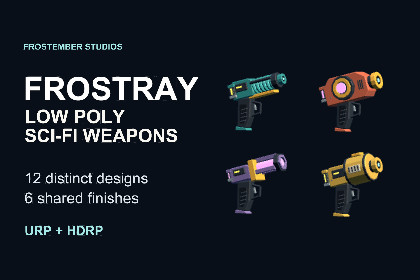 FrostRay - Low Poly Sci-Fi Weapons