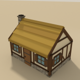 Low Poly Medieval Village - Modular Kit