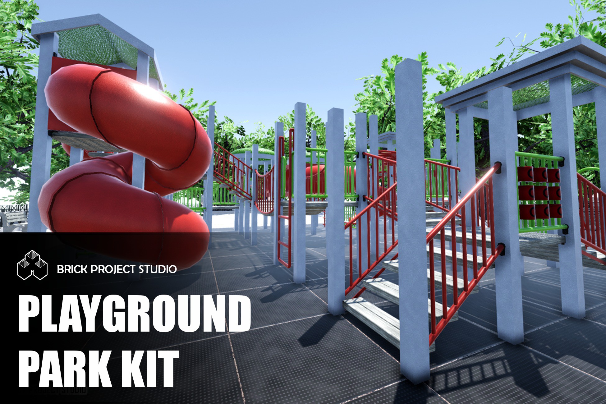 Unity Playground Playground Park Kit | 3D Environments | Unity Asset Store