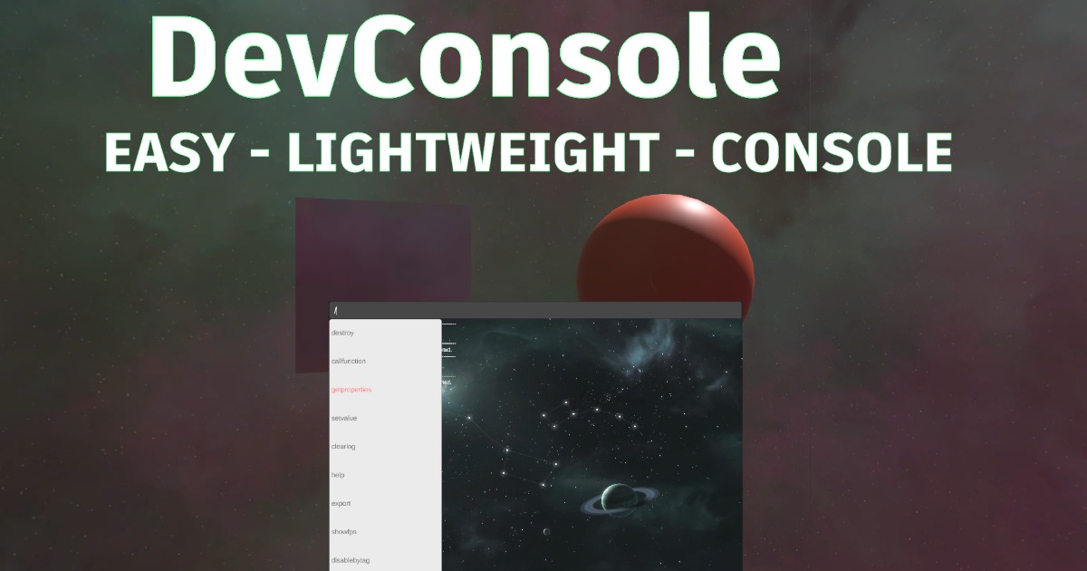 DevConsole | GUI Tools | Unity Asset Store
