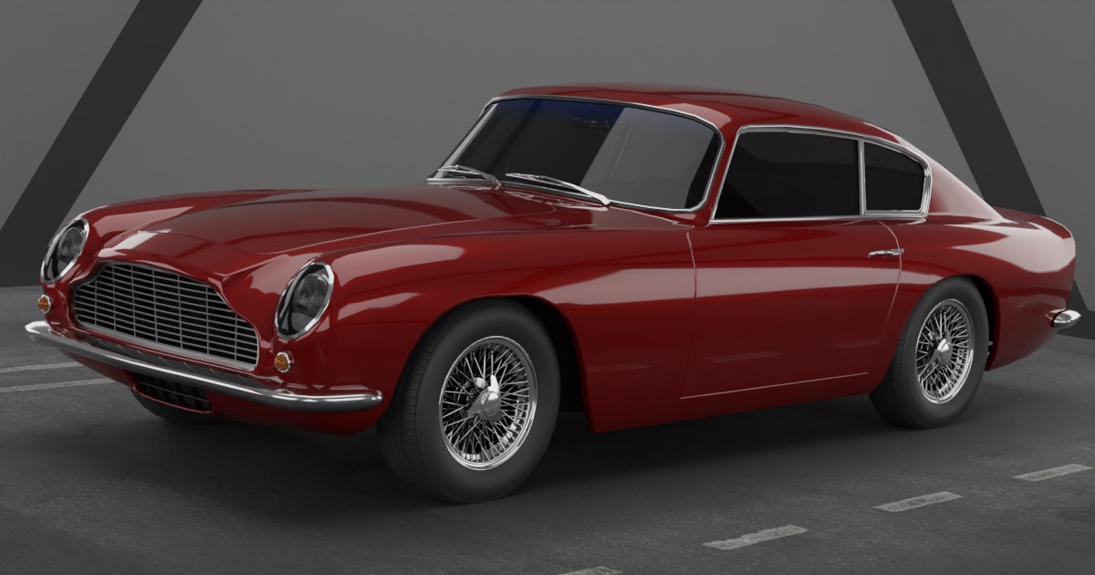 1960s Classic Car #2 Variant | 3D Land | Unity Asset Store