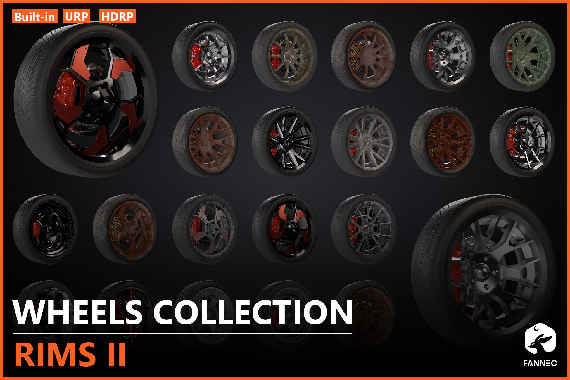 RIMS II - Wheels Collection | 3D Land | Unity Asset Store