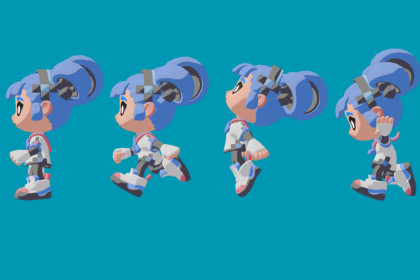 Sophia - Platformer character Animated