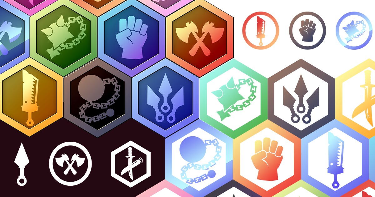 Weapon and Job Icon Vol3 | 2D Icons | Unity Asset Store