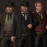 Western Character Joseph - Huckster Gambler Attendant Cowboy Wild West RPG Man