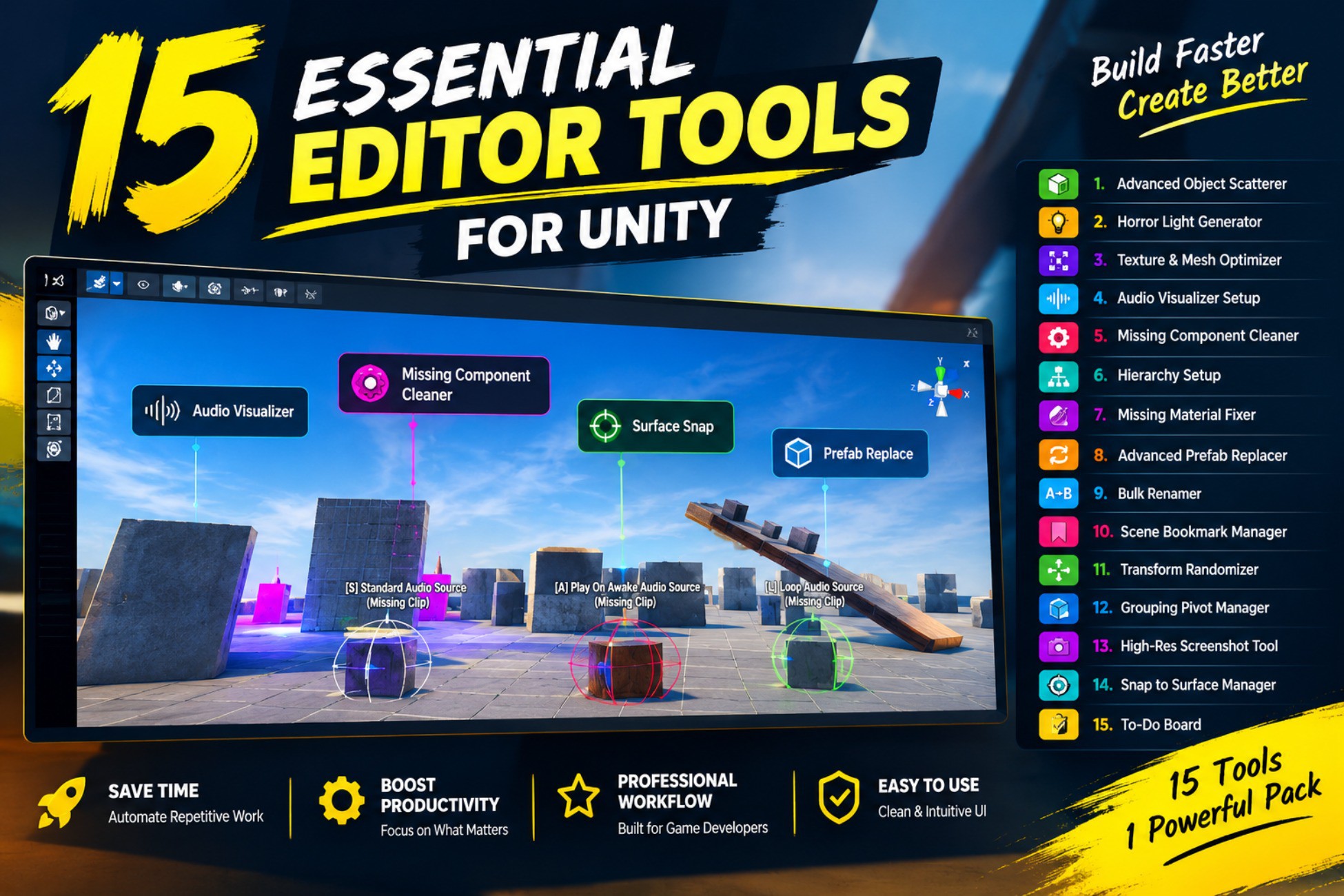 15 Essential Editor Tools for Unity | Utilities Tools | Unity Asset Store
