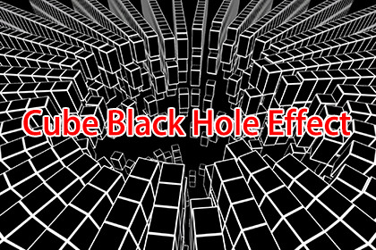 Cube Black Hole Effect By maything