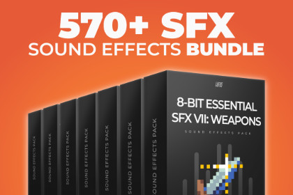 8-Bit Essential SFX Bundle - UI, Weapons, Worlds, Rewards, Swords, Arcade, Retro