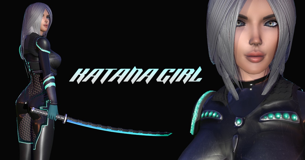 Sci-fi Katana Girl | 角色 | Unity Asset Store