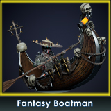 Fantasy Cyborg Boatman