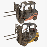 Dusty Forklift Trucks URP HDRP Textures