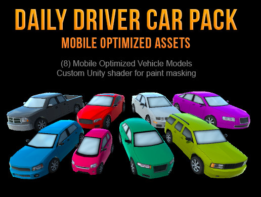 Daily Driver Vehicle Pack | 3D | Unity Asset Store