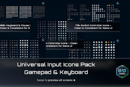 Universal Input Icons Pack – Gamepad & Keyboard