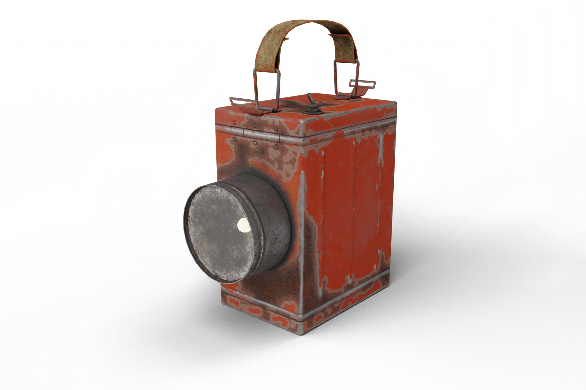 Flashlight Battery Unity Retro Flashlight in On Position with Glowing Bulb | 3D Props | Unity ...