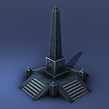 Low Poly Obelisk, Game Ready 3D Model