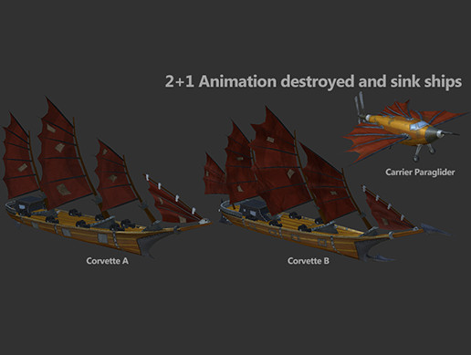 Ship Pack 2+1 - Pack 4 | 3D | Unity Asset Store