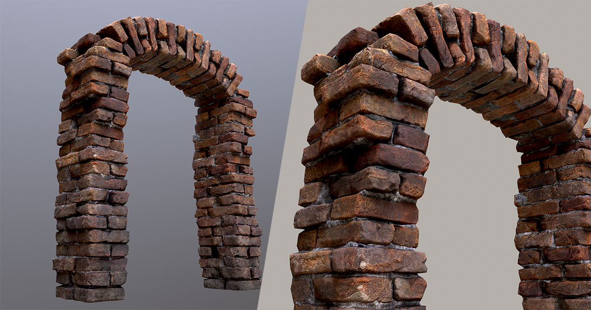 Arch Design Unity Old Brick Arch | 3D 외부소품 | Unity Asset Store