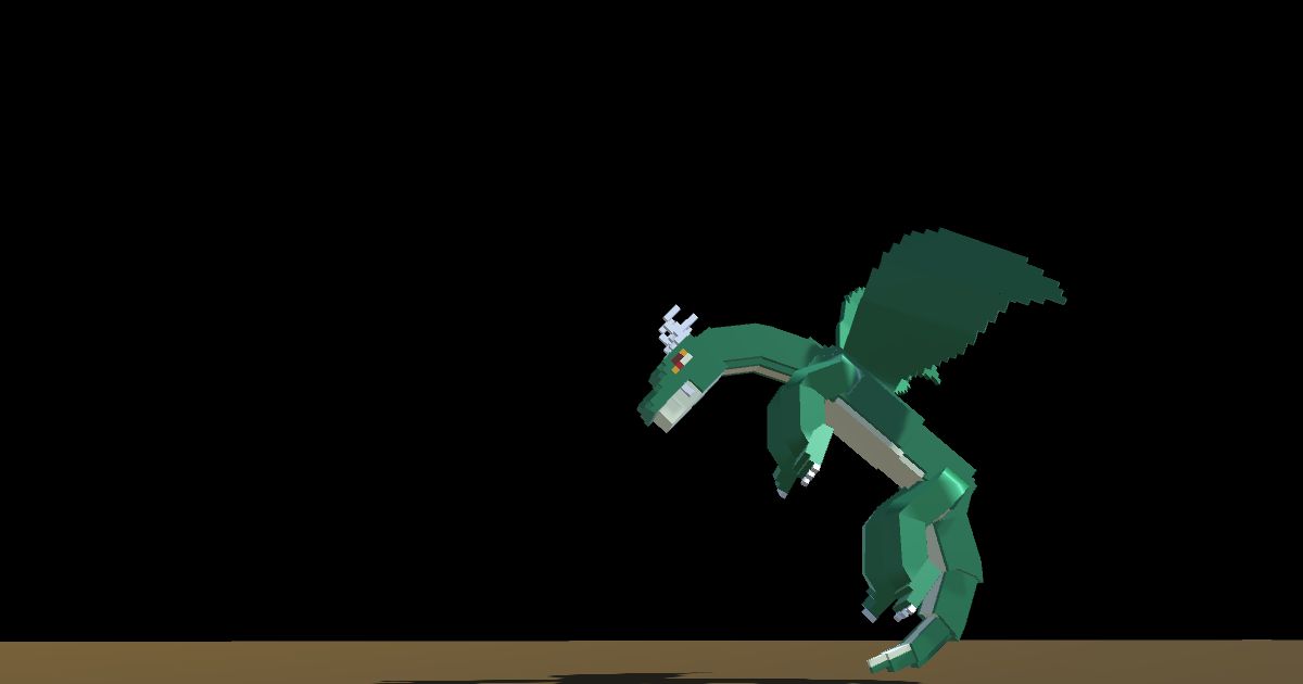 Seri's voxel characters 01 - Dragon Free v1.0 | 3D 角色 | Unity Asset Store