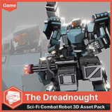 The Dreadnought : SF Combat Robot (UModeler X)